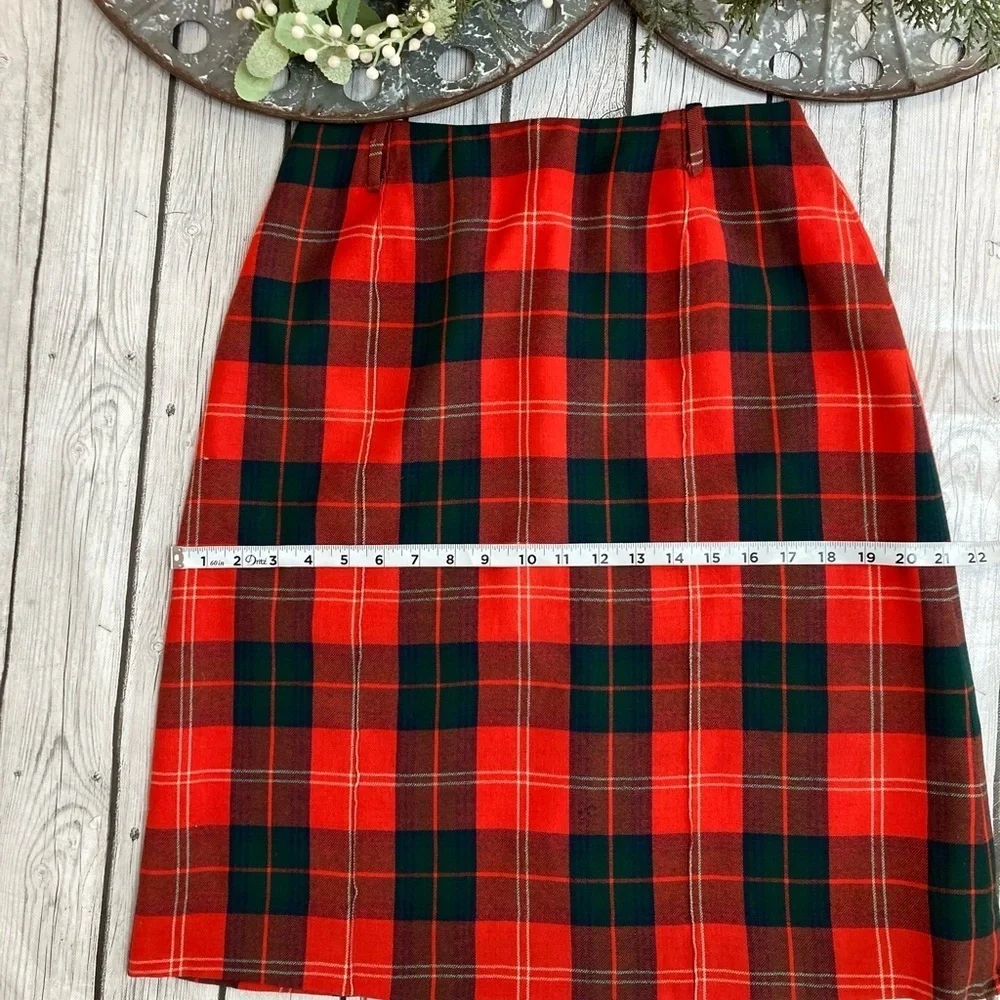 Vintage Florence Walsh Plaid Skirt